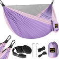 Camping Hammock Mosquito Net,Double & Single Portable Hammocks for Small Hammocks with 2 Tree Straps,Hammock Tent for Travel Camping,Camping Accessories for Indoor Outdoor Hiking Backpacking