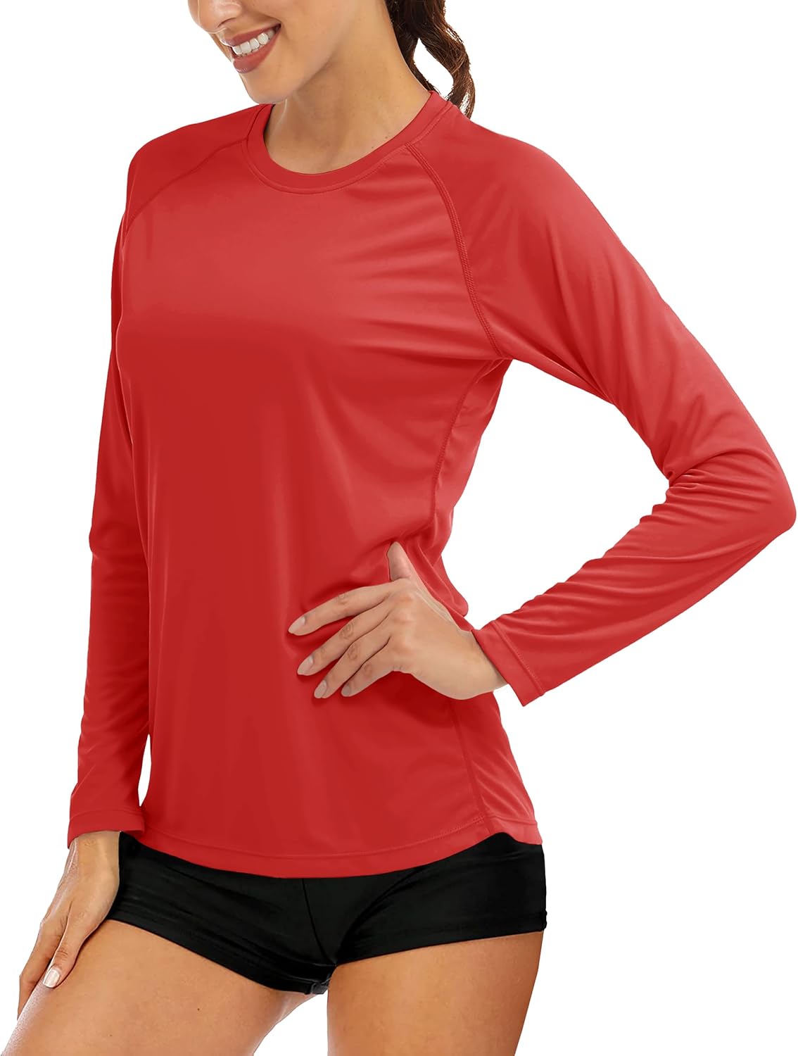 MAGCOMSEN Women's Long Sleeve Shirts UPF 50+ Sun Protection Shirts for Hiking Fishing Workout Rash Guard