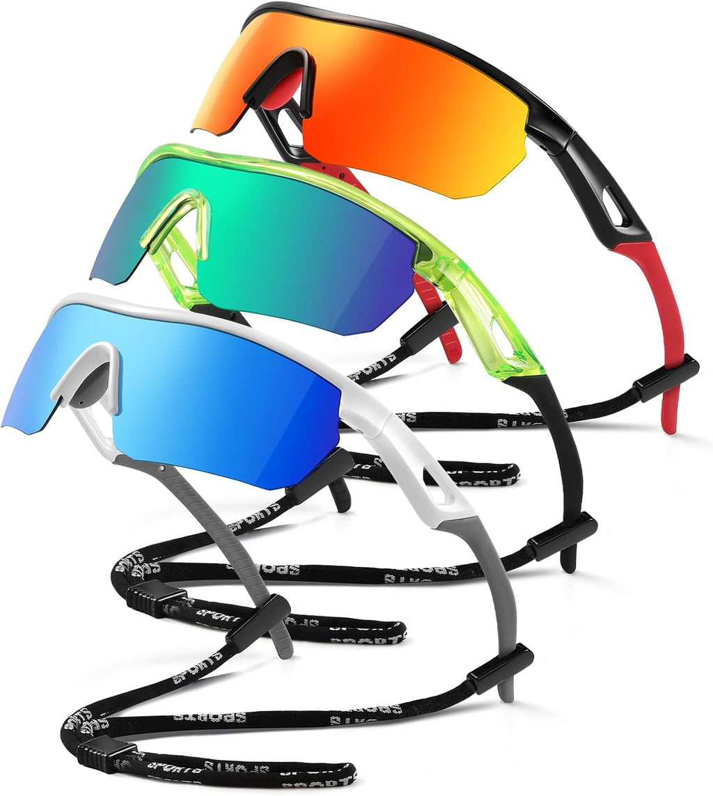 Kids Sunglasses Polarized Baseball Glasses for Boys Girls 3-12