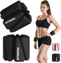 Ankle Weights for Women & Men, Adjustable Wrist & Ankle Weights 2 LB Each for Beginner & Pro, Soft Silicone Weighted Bangle for Walking, Pilates, Yoga, Running, Swimming, Arm & Leg Workouts (Set of 2)