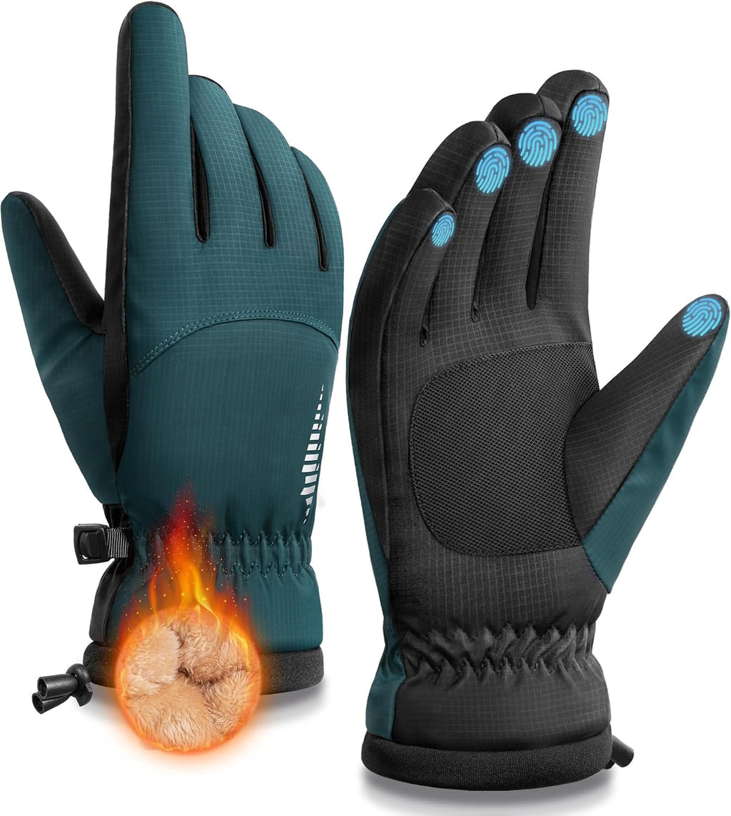SIMARI Winter Waterproof Warm Gloves Women Men with Touchscreen Fingers, Ski Snow Windproof for Cold Weather Thermal, for Running Hiking Driving Cycling Outdoor Sports Daily Work