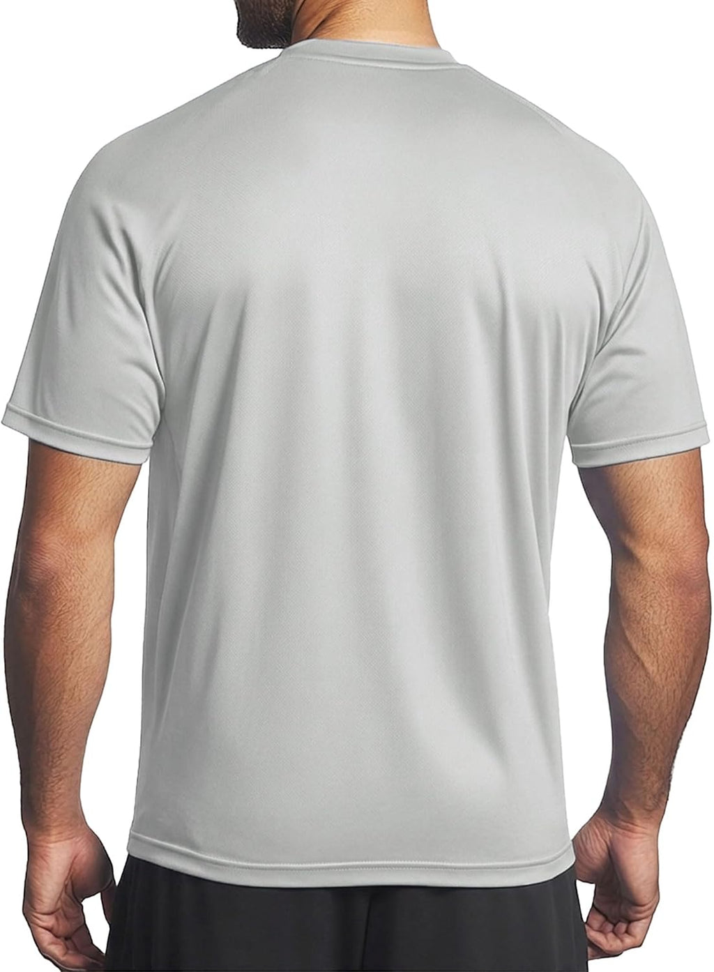 Men's Instant Cooling Crew Neck T-Shirt for Hot Weather