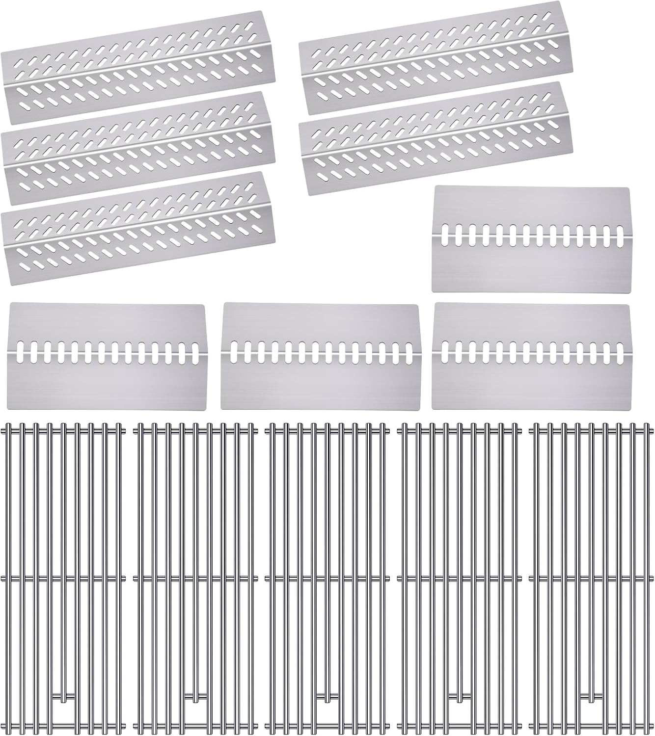 16GA Grill Heat Plates 9MM 16517 Grill Grates for 16631 16520 Bull Grill Replacement Parts, BBQ Bull Angus 4 Burner 47628 47629, Bull Outlaw 26038 26039, Steer Premium 69008, Lonestar 87049