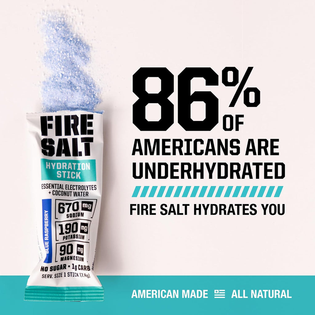 Fire Salt Variety Pack Electrolyte Hydration Sticks, Zero Sugar, 32 Count