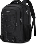 Black School Backpacks for Boys Teens, Backpack for Men,15.6 inch Laptop Back Pack with Reinforced Straps, Large College Book Bag, Business Work Travel Bookbag