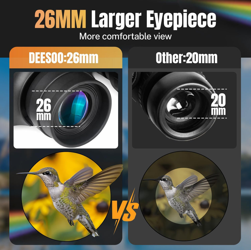 20x50 High Powered Binoculars for Adults, Waterproof Compact Binoculars with Low Light Vision for Bird Watching Hunting Football Games Travel Stargazing Cruise, Christmas Birthday Gifts for Men