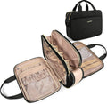 BAGSMART Toiletry Bag for Women, Medium Water-resistant, Black