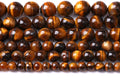 10MM 36PCS Natural Stone Yellow Tiger Eye Stone with Iron Mine Beads for Jewelry Making DIY Bracelet
