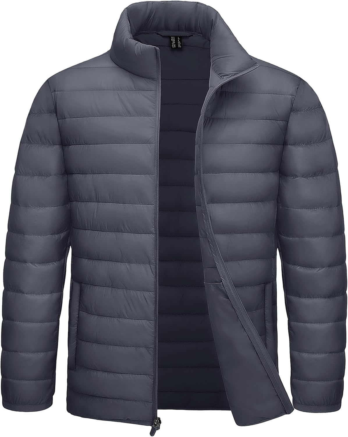TACVASEN Men's Lightweight Puffer Jacket Quilted Insulated Winter Coat