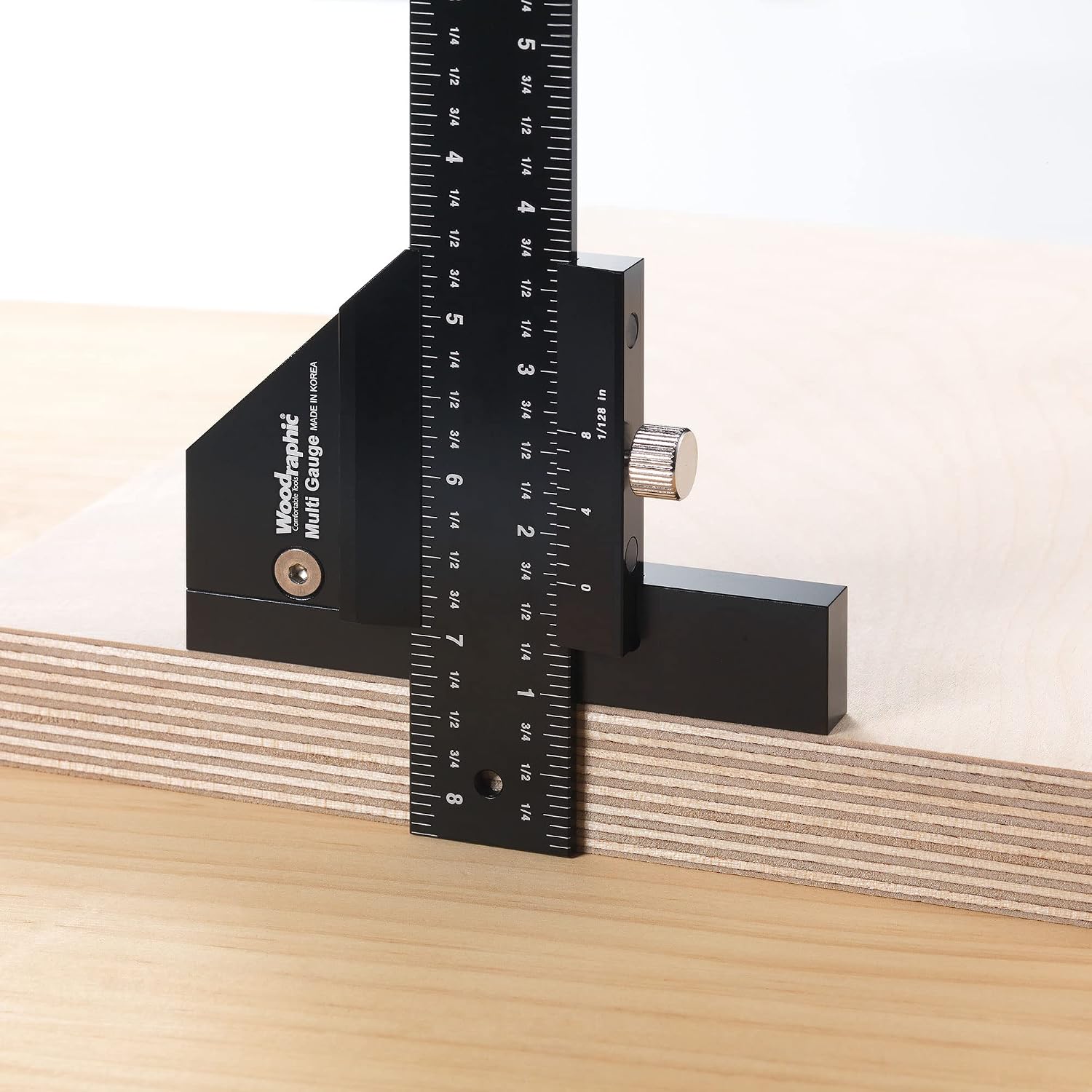 Scriber Gauge 150mm – Metric Marking Tool, CNC Measuring Rule, Layout Gauge, Thickness Checker for Precision Woodworking, Cabinet Making, Framing, Joinery (New Version)
