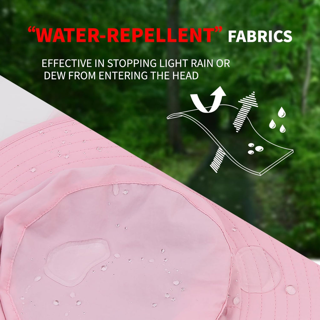 Fishing Hat Sun Protection Hat Mosquito Head Net for Outdoors Bucket Hat with Hidden Net Mesh