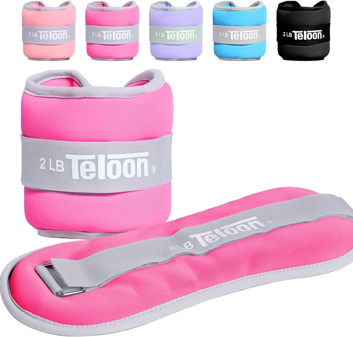 Teloon Ankle Weights Wrist Leg Arm Weights for Women Men with Adjustable Straps