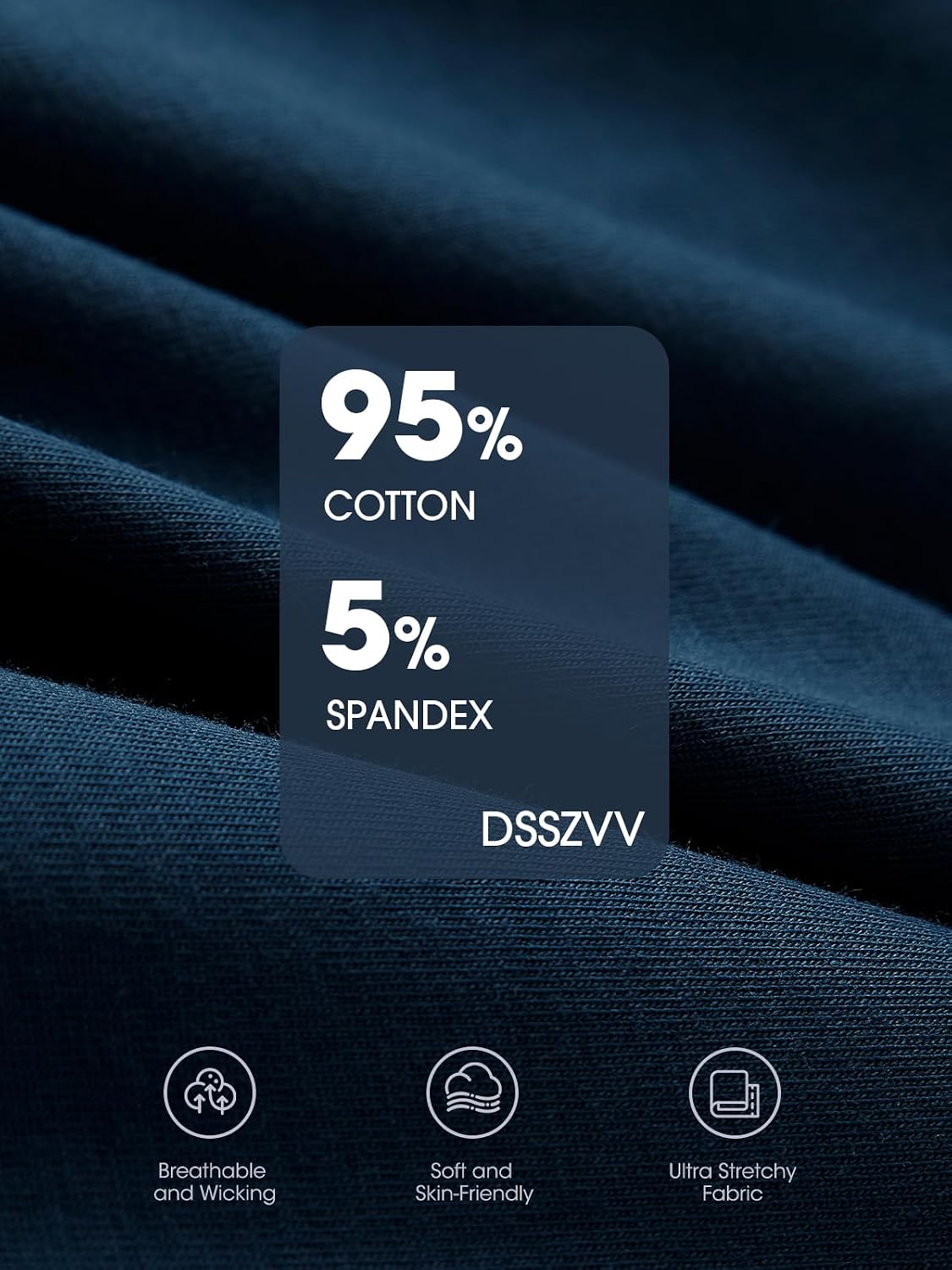 Men's Boxer Briefs Soft Breathable Stretch Cotton Underwear 4-Pack