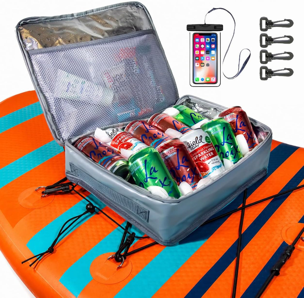 SUP-Now Paddle Board Accessories Cooler with Waterproof Phone Case – Essential SUP Accessories for Paddleboarding