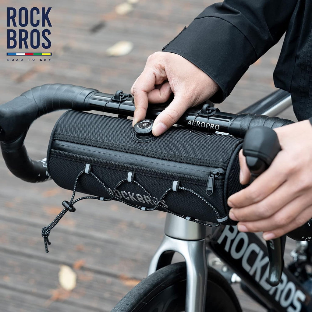 ROCKBROS ROAD TO SKY Bike Handlebar Bag 2L Knob Mount Lightweight