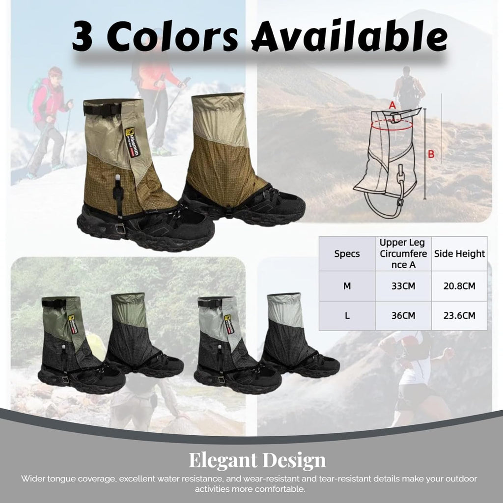 Gaiter Breathable Sand-Waterproof Snow Boots Gaiters for Hiking