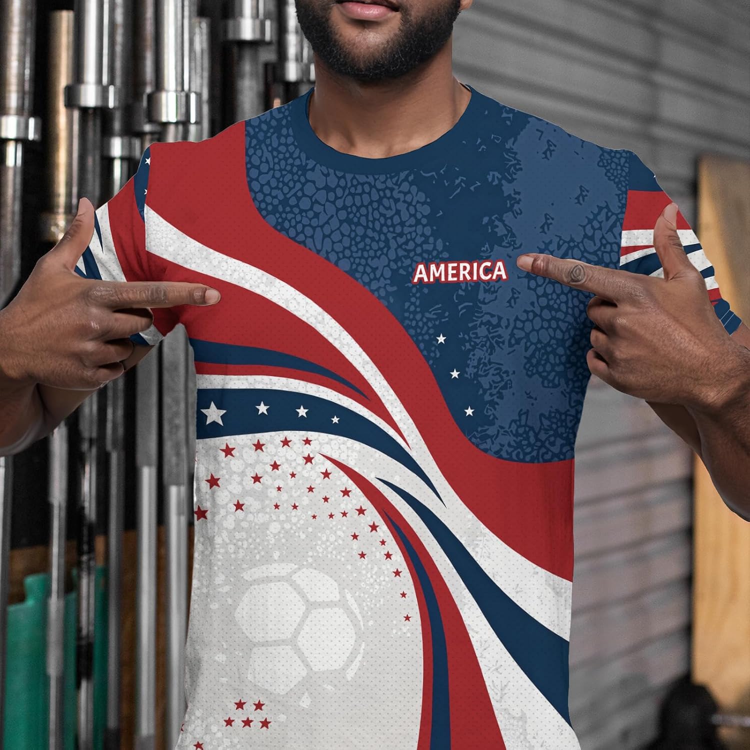 Mens Soccer Jersey Men's Clothing Short Sleeve Top Adult Sports Fan T Shirts for Men Women