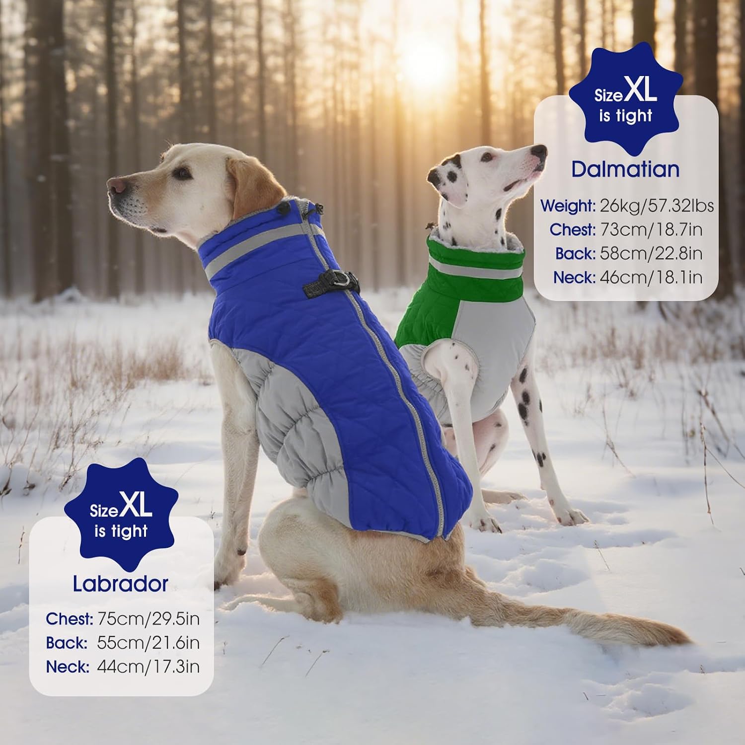 FUAMEY Dog Coat for Small Dogs, Fleece Dog Winter Jacket with Harness