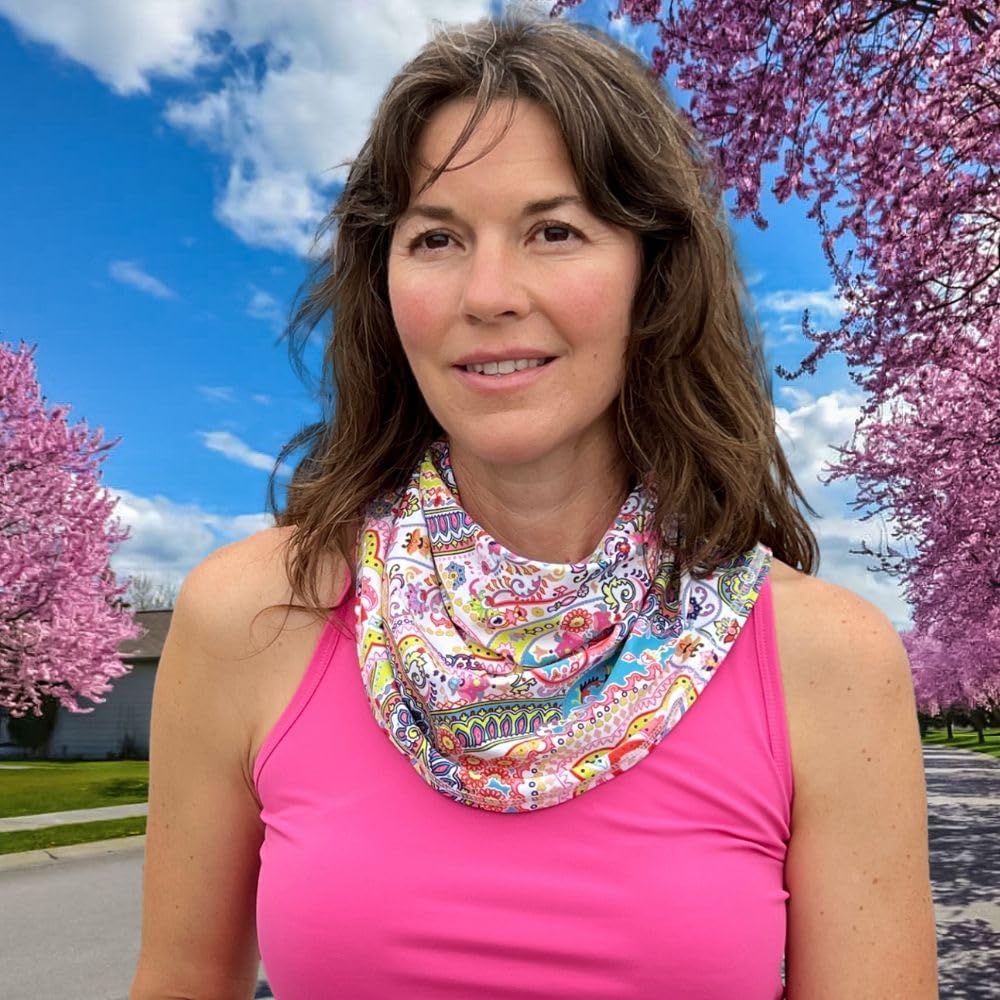 BANDI UPF 50+ Sun Protective Wrap – Reversible Neck Gaiter, Lightweight Scarf with UV Protection for Travel, Made in USA