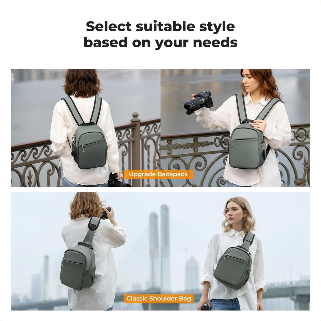 K&F CONCEPT Camera Backpack, Lightweight Compact Camera Bag 5L