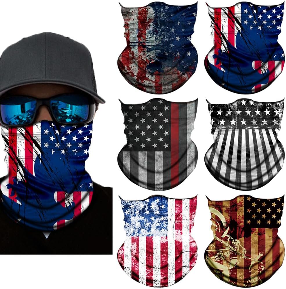 Neck Gaiter Mask,Bandana Gator Face Cover Mask Sun UV Protection,Neck Warmer Balaclava,Tube Face Scarf,Headband for Outdoor