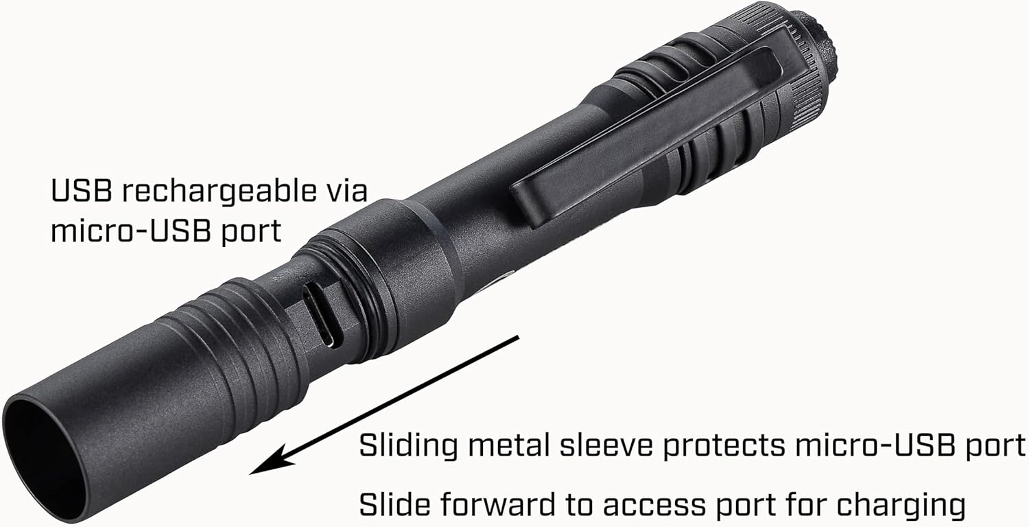 Streamlight 66603 MicroStream 250-Lumen 1,150-Candela Flashlight, Blue