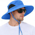 Wide Brim Sun Bucket Hat, Waterproof Boonie Hat for Men & Women