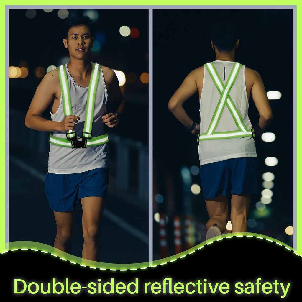 Hercicy Reflective Running Vests, Safety Vest Straps