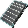Evolution Fishing BallistiX 3.7 Tackle Tray - Waterproof, Anti-Corrosion, Single Latch, Clear Polycarbonate Lid, Lure Box, Tackle Storage Box, Removable Dividers