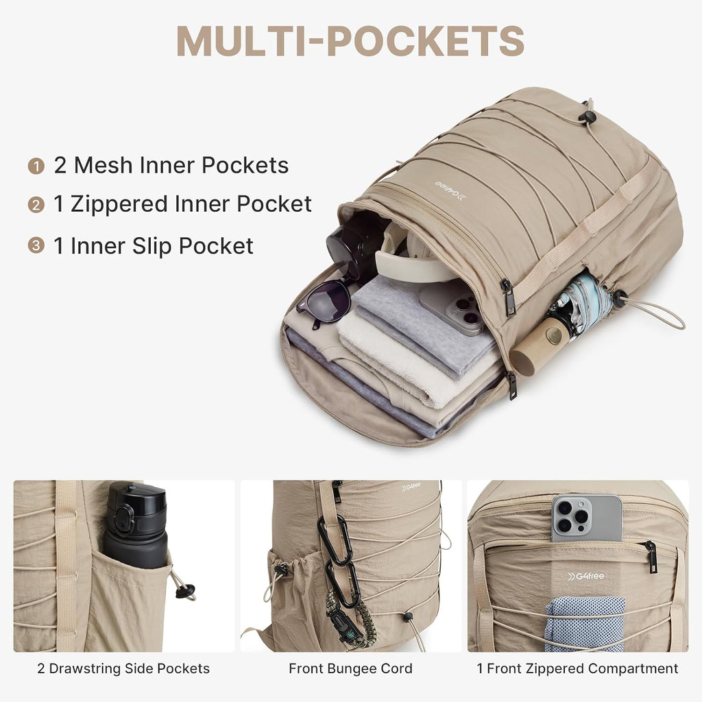 G4Free 20L Hiking Travel Backpack for Women Men