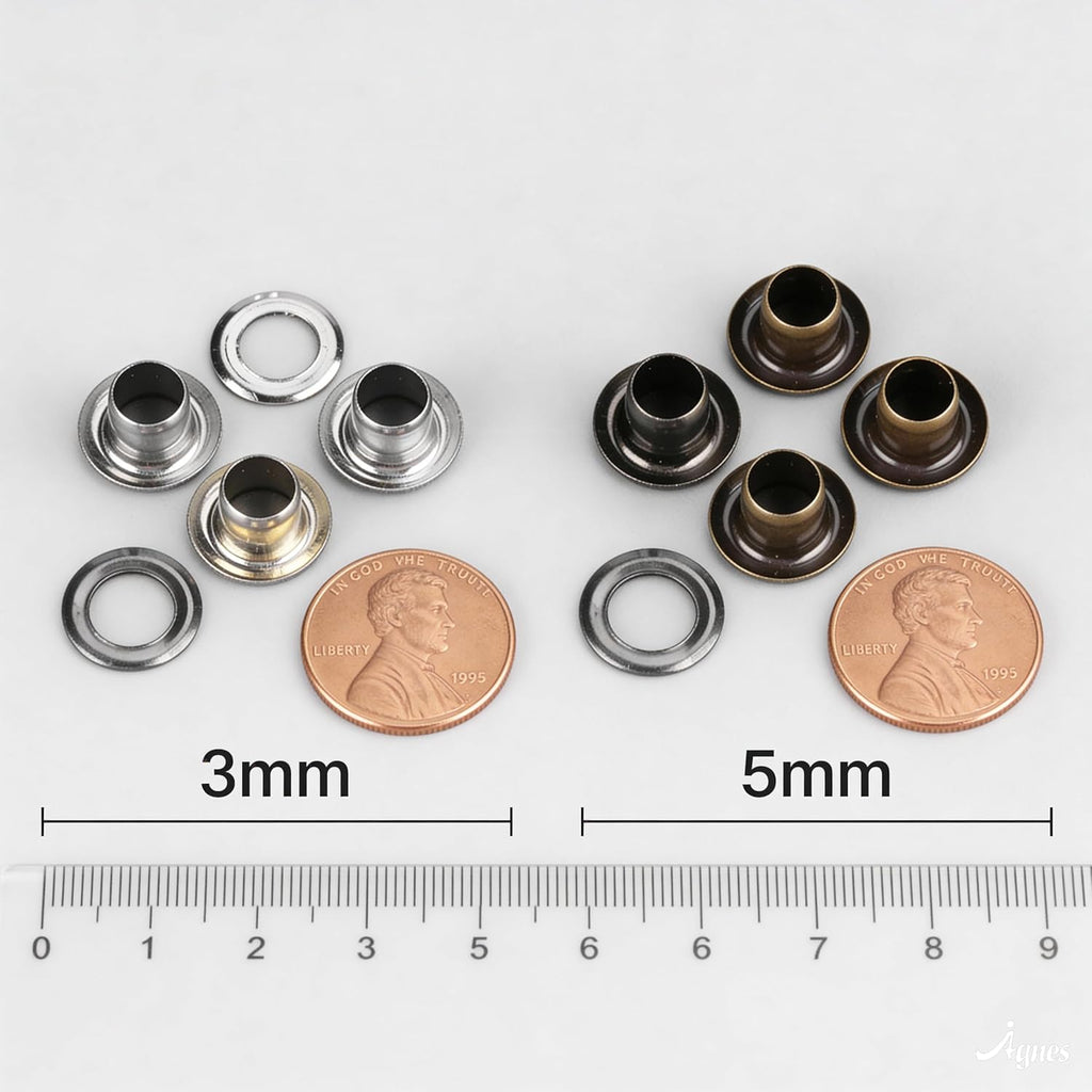 420 PCS 3mm Grommet Kit, 4 Colors Metal Eyelets and Washers with 3 Installation Tools, Storage Box Included for Leather Craft, Clothing Repair, Sewing Accessories and DIY Projects