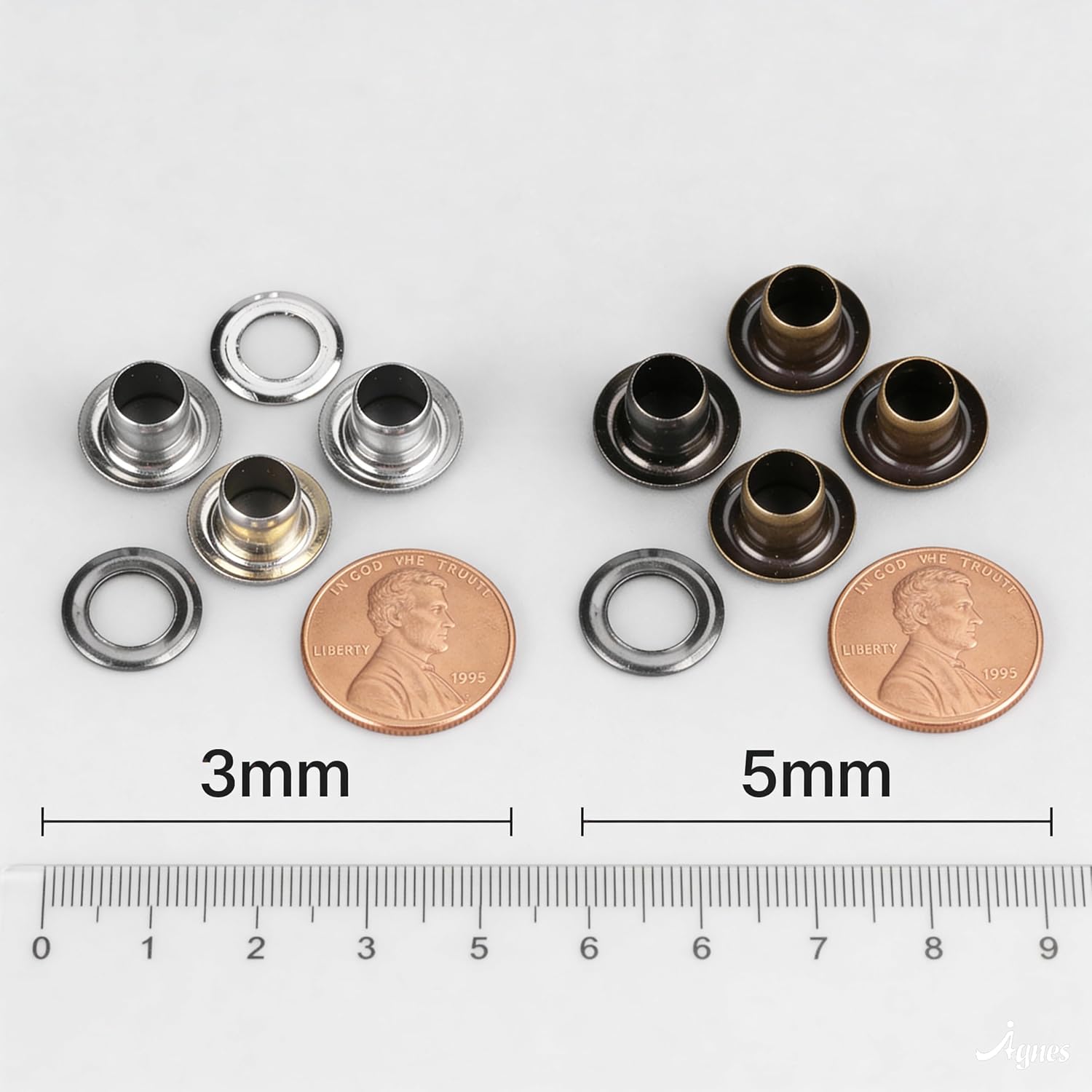 420 PCS 3mm Grommet Kit, 4 Colors Metal Eyelets and Washers with 3 Installation Tools, Storage Box Included for Leather Craft, Clothing Repair, Sewing Accessories and DIY Projects