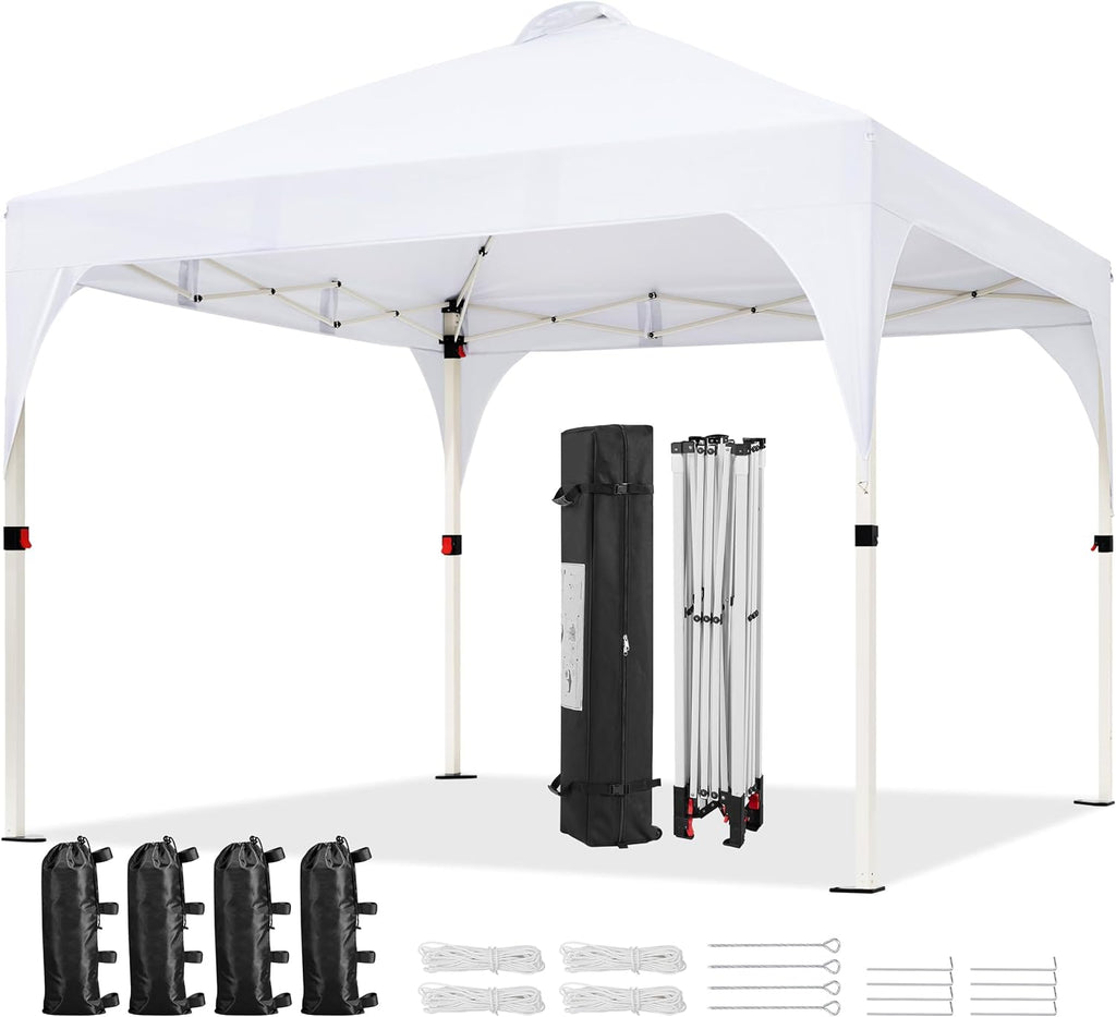 Yaheetech 10x10 Pop Up Canopy Tent for Outdoor Events, White