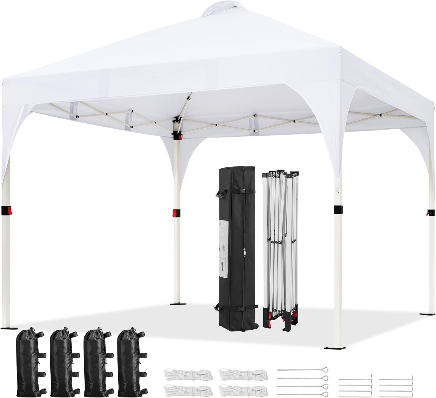 Yaheetech 10x10 Pop Up Canopy Tent for Outdoor Events, White