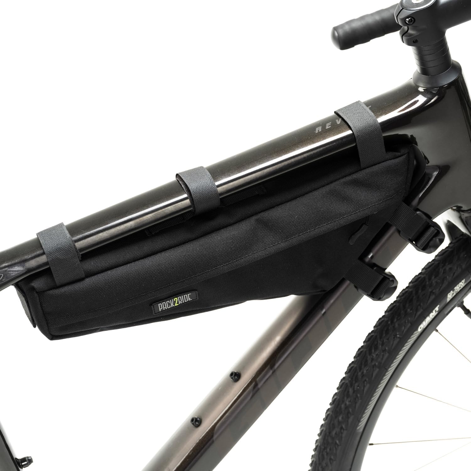 PACK2RIDE Mira Bike Frame Bag - Water Resistant, Durable Cordura Fabric & Bicycle Equipment Bag - Biking Storage, Bikepacking Pouch, Road for Cycling Adventures