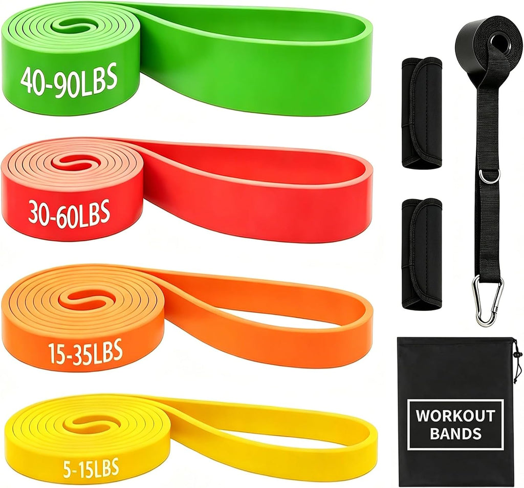 Resistance Bands for Working Out, 5-125LBS Pull Up Assist Bands Set