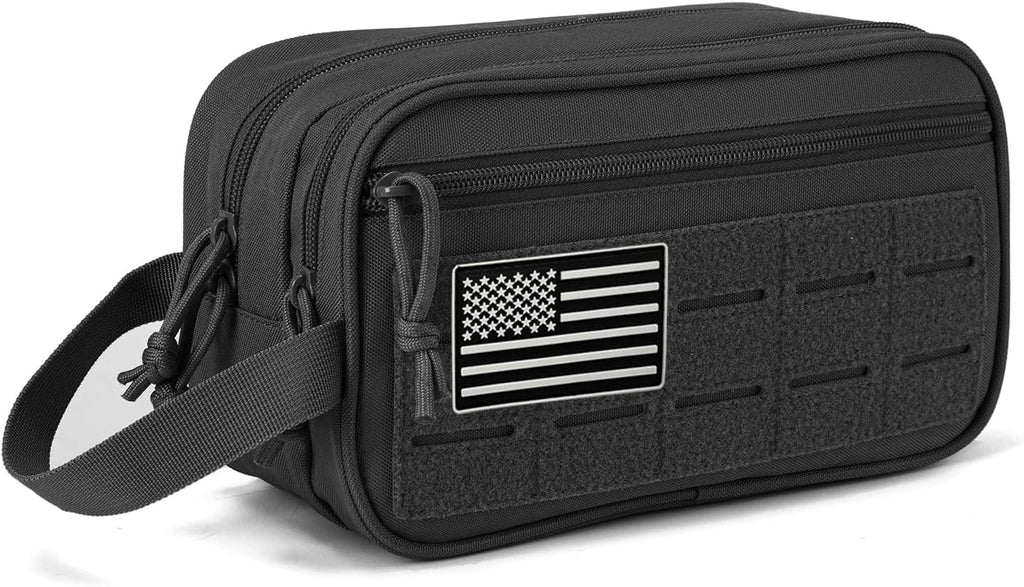 QT&QY Tactical Toiletry Bag For Women Hygiene Bag EDC Military Tool Molle Pouches Small Dopp Kit Mens Shaving Kit Travel shower Bags