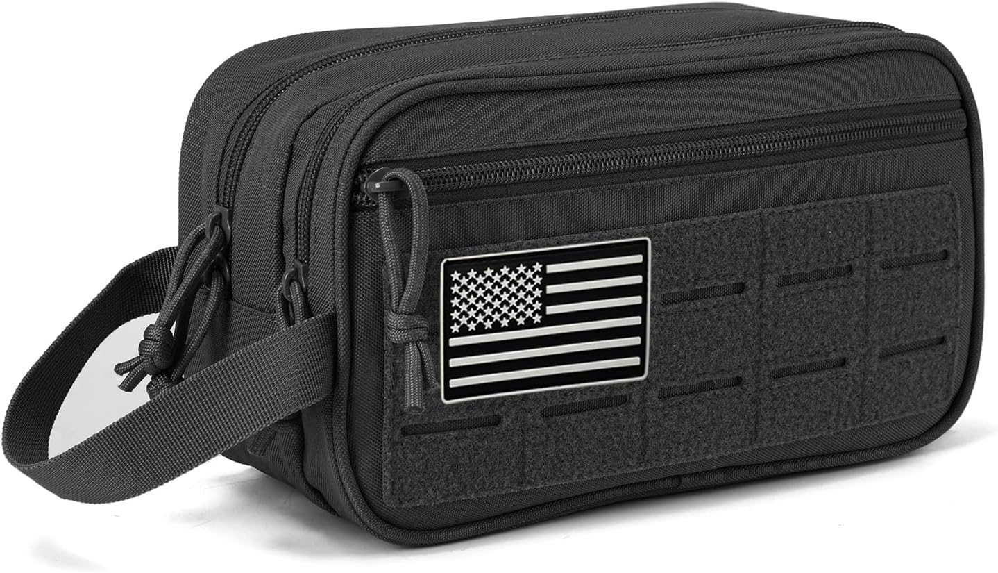 QT&QY Tactical Toiletry Bag For Women Hygiene Bag EDC Military Tool Molle Pouches Small Dopp Kit Mens Shaving Kit Travel shower Bags