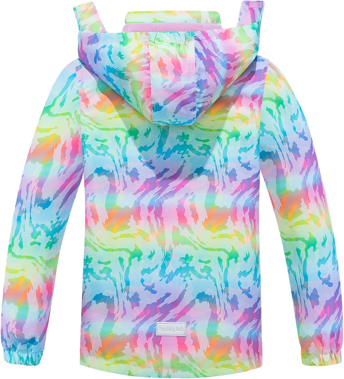 MGEOY Kids Rain Jacket, Waterproof Lightweight Hooded Windbreaker for Boys Girls 4-16Y
