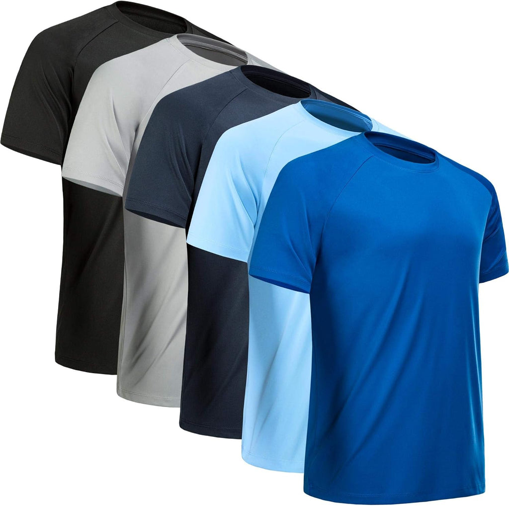 Workout Shirts for Men Short Sleeve Quick Dry Gym T Shirt