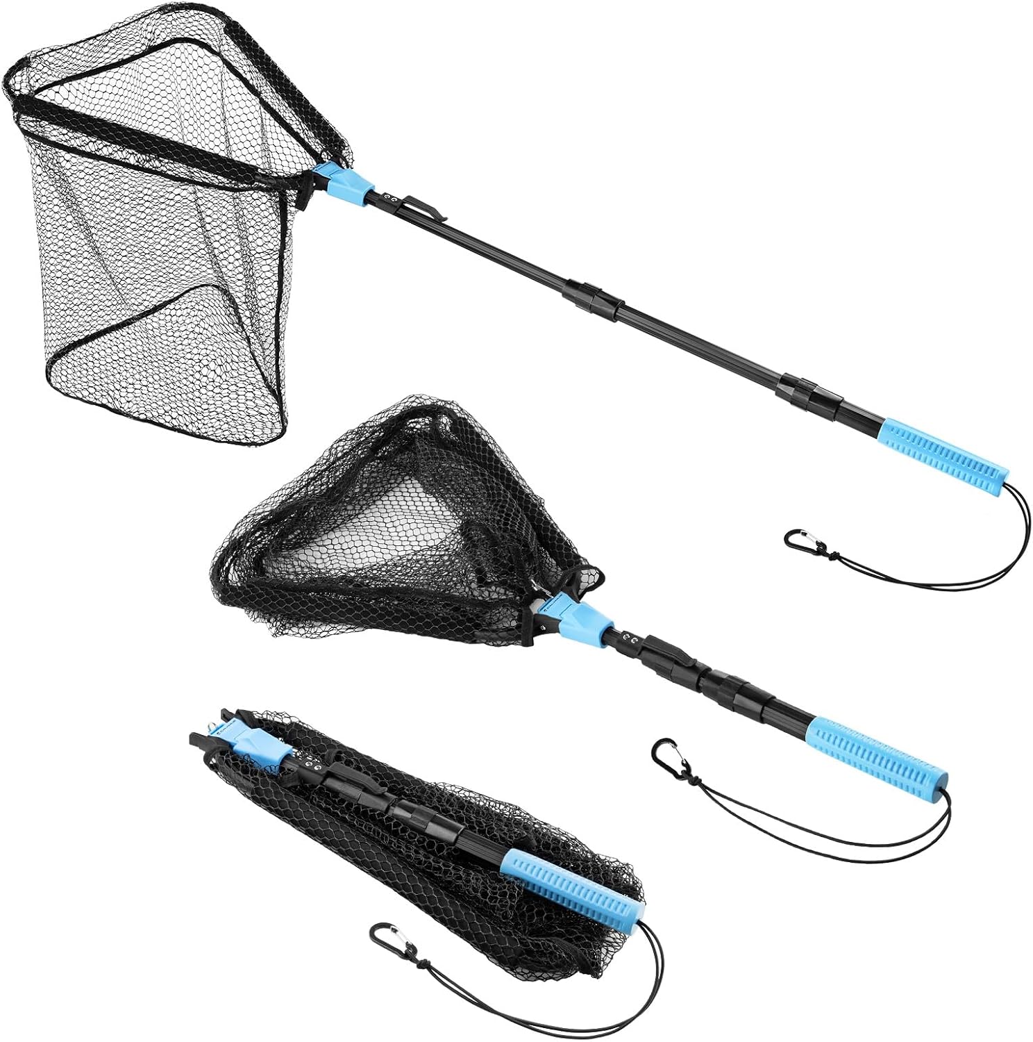 Calamus Triangle Fishing Net with Non-Slip Elastomer Handle