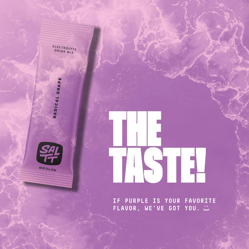SALTT Electrolyte Packets - Radical Grape (30 Sticks) - Zero Sugar