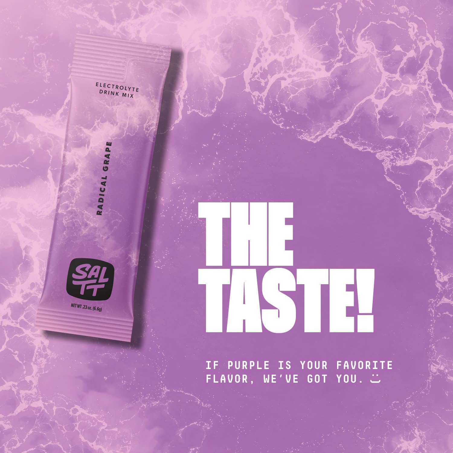 SALTT Electrolyte Packets - Radical Grape (30 Sticks) - Zero Sugar