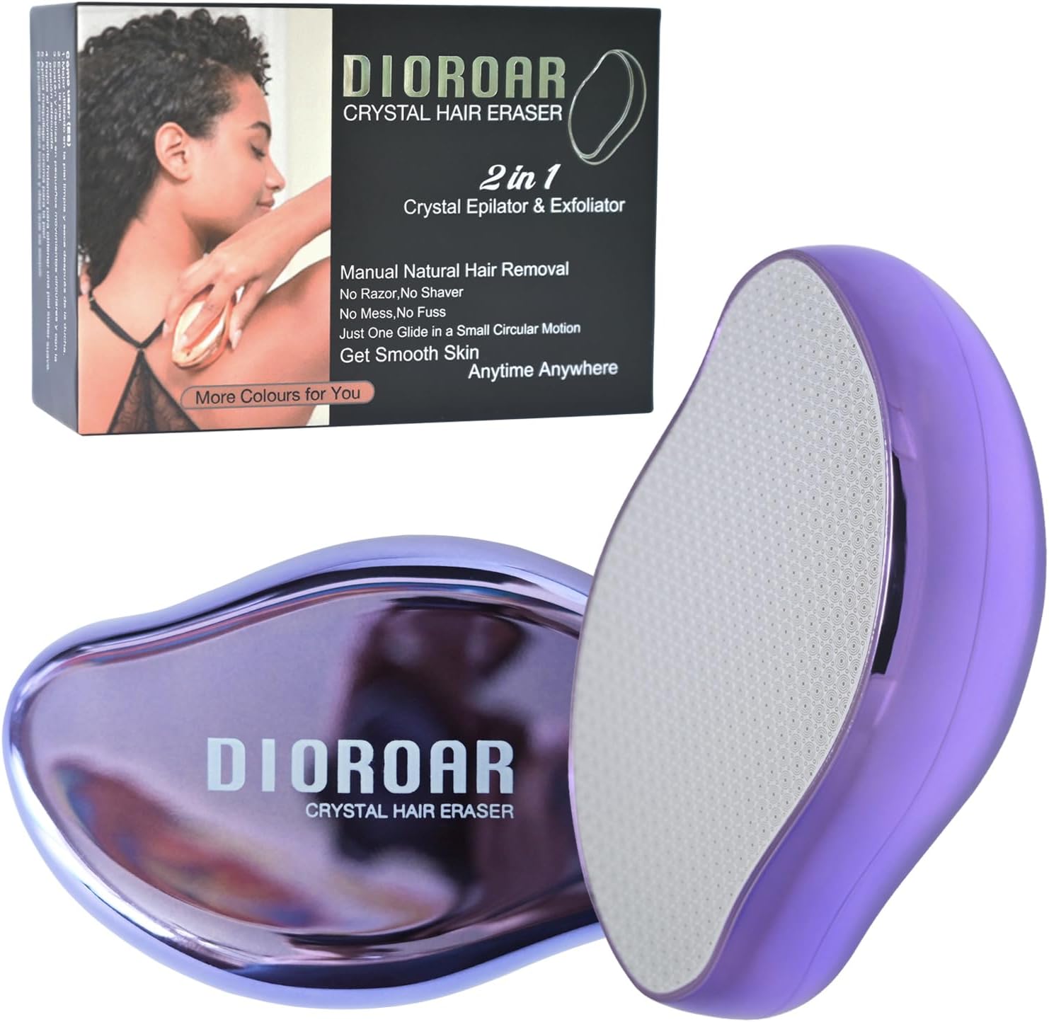 Crystal Hair Remover,Painless Reusable Hair Removal for Women & Men