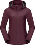 Outdoor Ventures Women's Fleece Lined Rain Jacket Waterproof Softshell Coat