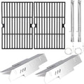 Criditpid Grill Replacement Parts for Dyna Glo DGF350CSP DGF350CSP-D 2 Burner Grill, Stainless Steel Grill Heat Plate Shields, Burner Tubes, Grates & Igniter Electrode Kit for Dyna-Glo DGF350CSP Grill