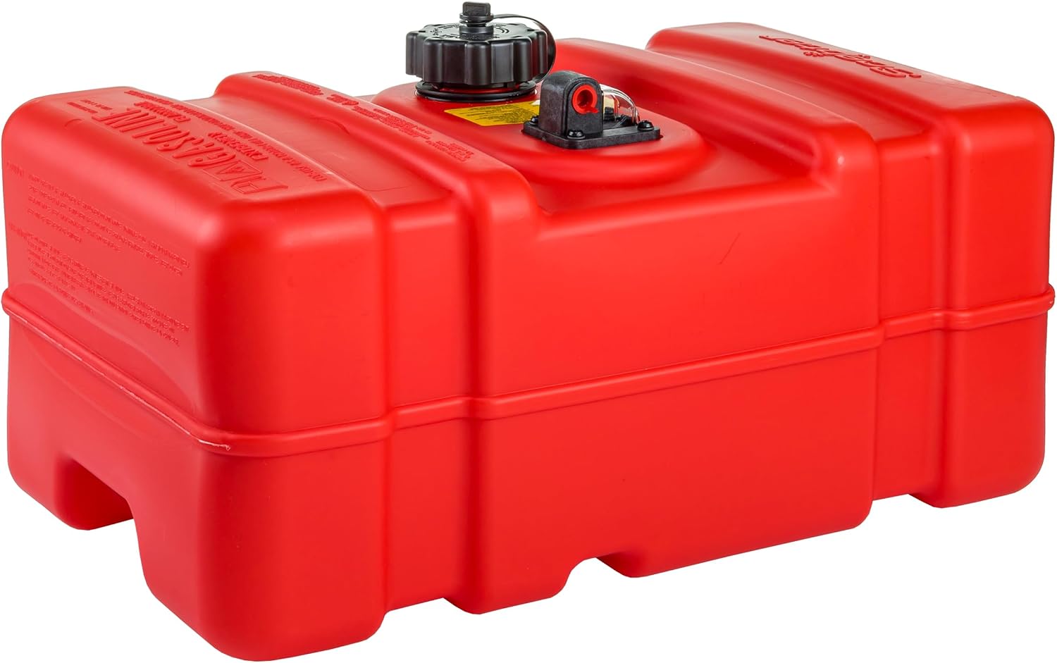 Scepter 3 Gallon Portable Marine Gas Can, Boat Fuel Tank, 2-Way Vented Cap, Built-In Fuel Gauge and Pick-Up, Top Handle, EPA & CARB Compliant, Underseat Design, 19.3"L x 12.2"W x 6.8"H (10506)