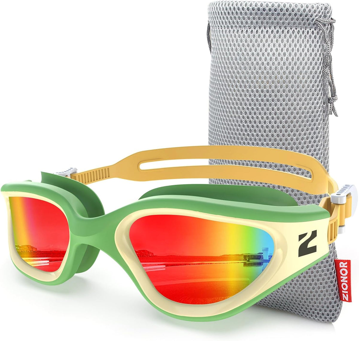 ZIONOR G1 Air Swim Goggles Adult, Polarized for Pool, Outdoor, Open Water
