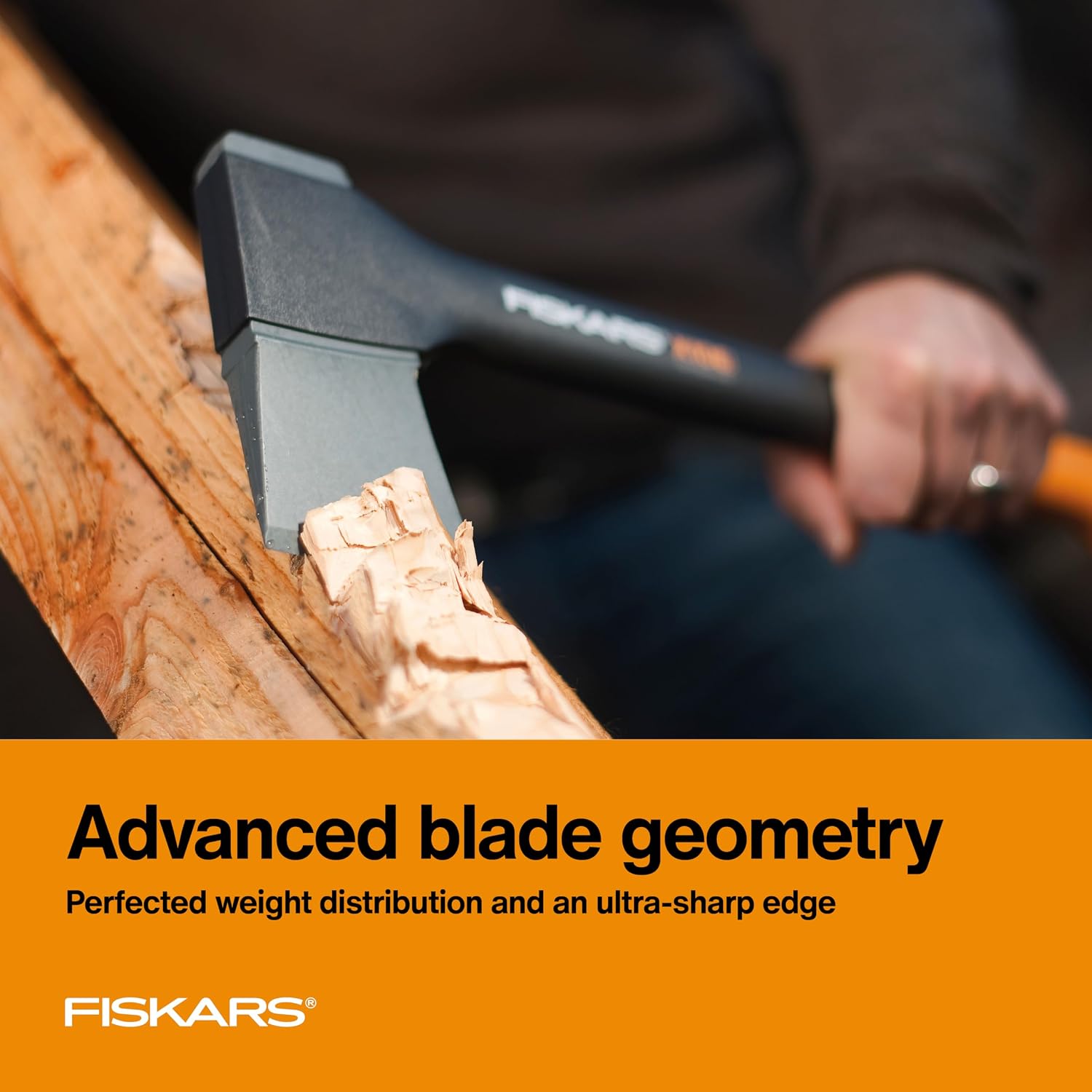 Fiskars X15 Chopping Axe 24", for Tree Felling & Limbing Wood Branches