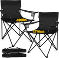 Joyfair Camping Chairs for Lawn & Beach, Large for Adults, Black